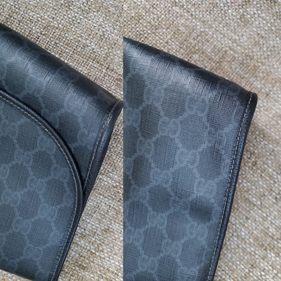 Poor Condition Black Vintage Gucci Clutch - Picture 8 of 8